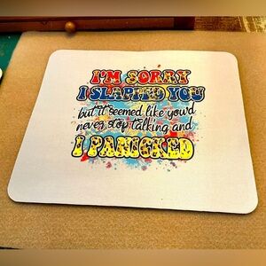 Hand Pressed Mouse Pad!  Brand New!